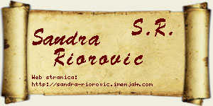 Sandra Riorović vizit kartica